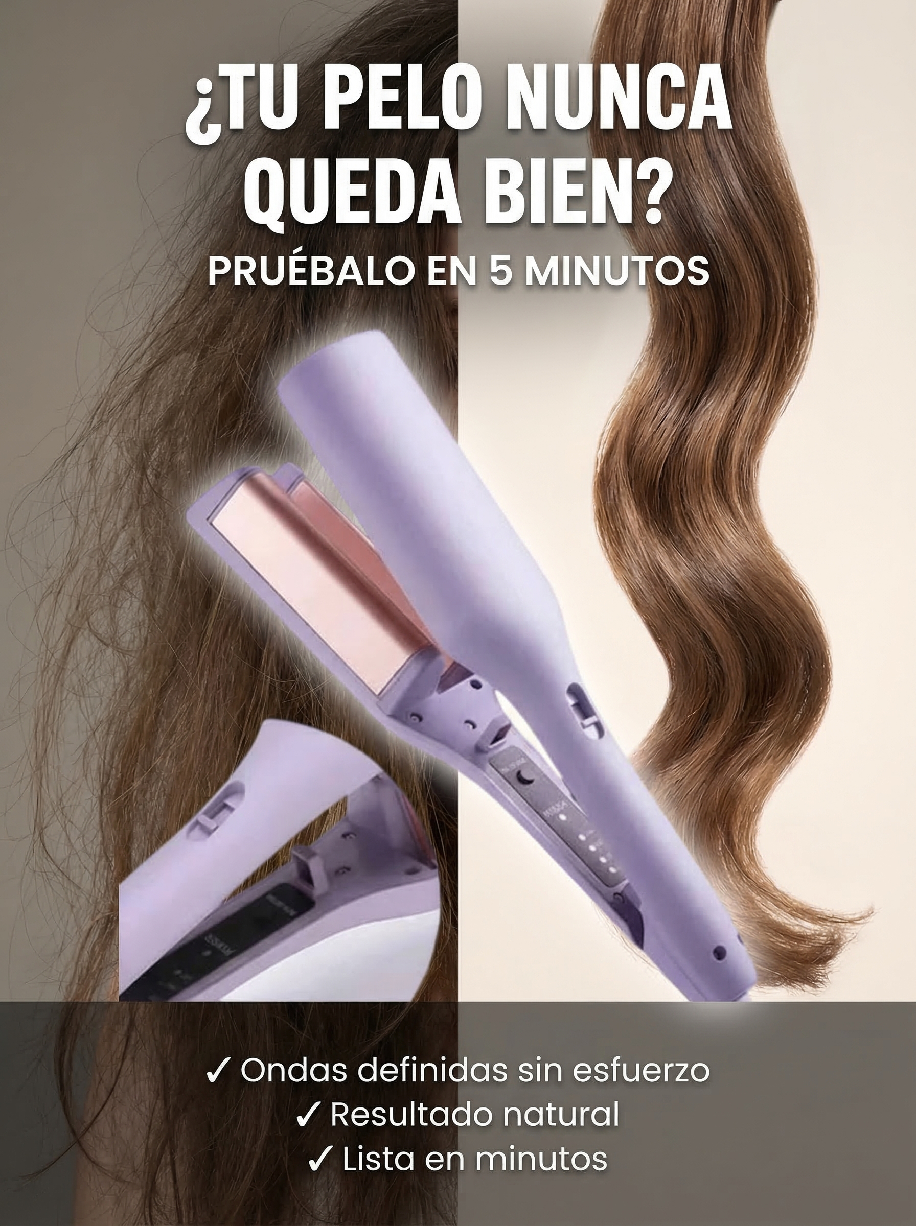 ✨ Ondulador de Pelo Wavy Curler